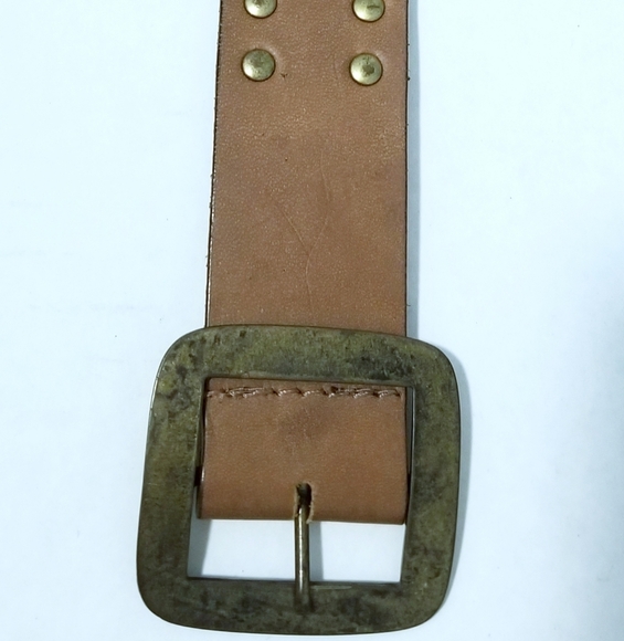 Soulier Leather Embroidered Studded South Western cowboy farmhouse boho belt
